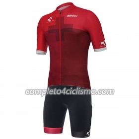 Maglia Rossa + Pantaloncino con bretelle 2018 Tour de Suisse